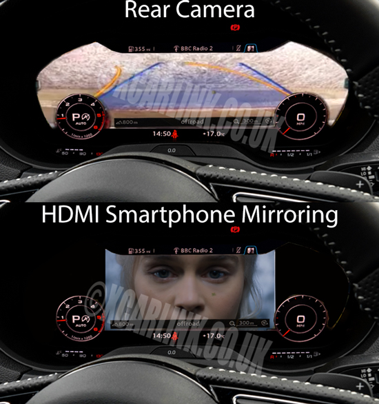 Audi Virtual Cockpit HDMI Multimedia Camera Interface