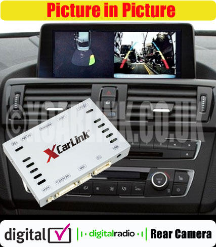 BMW Multimedia Video Interface F20/F30 2011> and all other BMW's from 2014 Onwards with PIP + Ditigal TV Control and Parking Advanced Moving Guidelines BMW Multimedia Video Interface F20/F30 2011> and all other BMW's from 2014 Onwards with PIP + Ditigal TV Control and Parking Advanced Moving Guidelines
